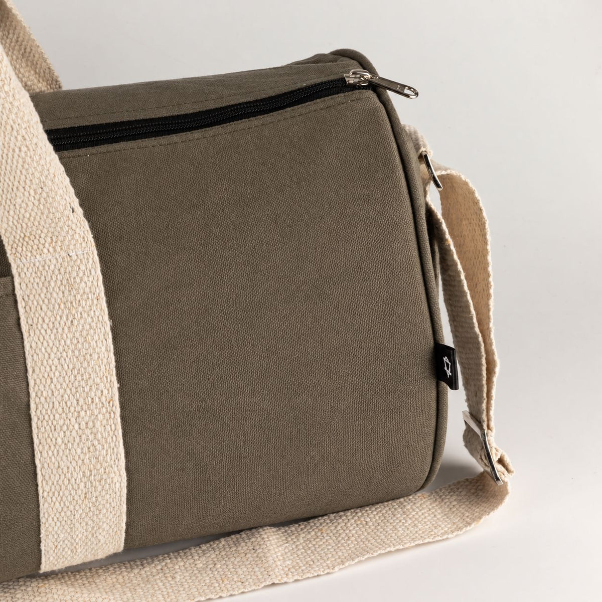 Bolsa de deporte de algodón canvas - Verde oliva