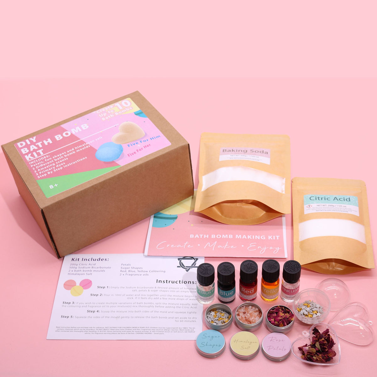 Kit para hacer bombas de baño – Aleación y satén