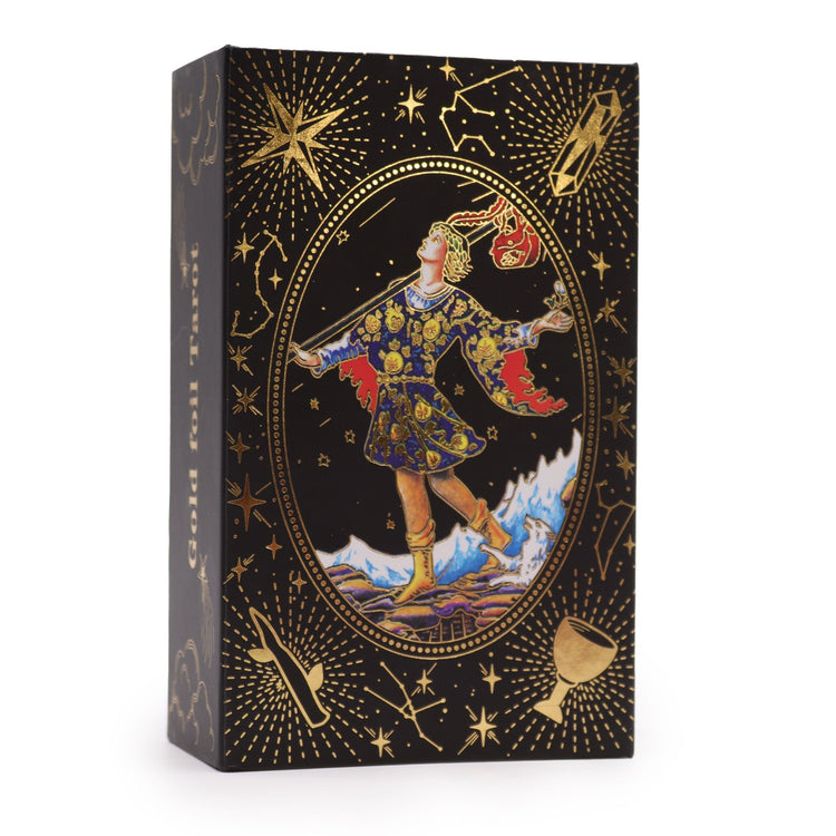 Tarot con lámina dorada «Que comience la magia» – Caja de regalo