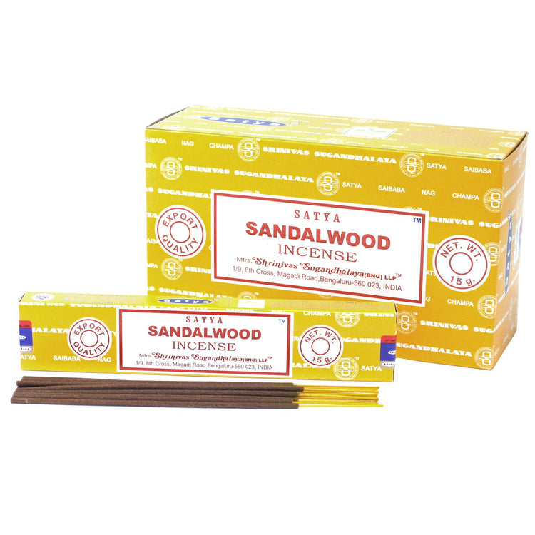 Incienso Satya Sándalo – Varillas, 15 g