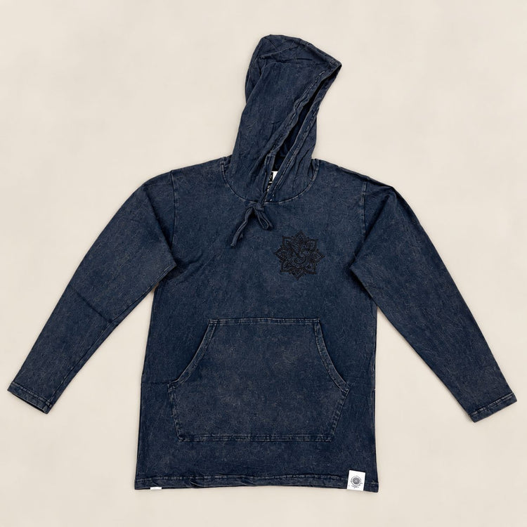 Sudadera con capucha lavanda empolvado – Talla S