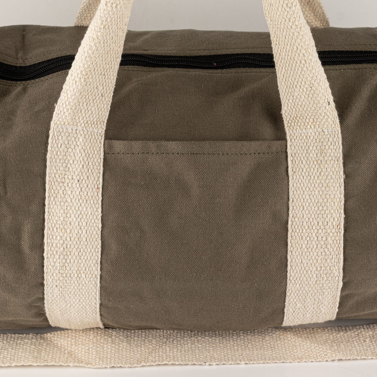 Bolsa de deporte de algodón canvas - Verde oliva