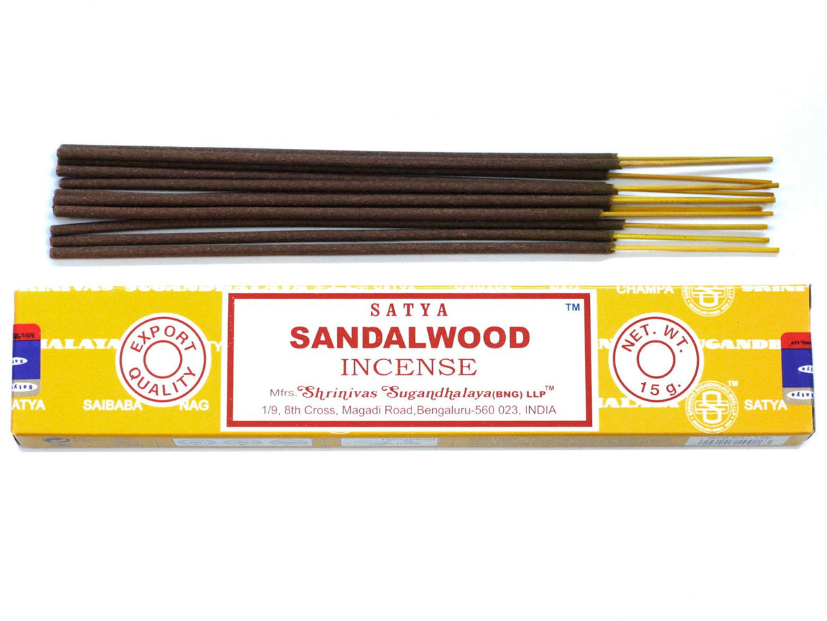 Incienso Satya Sándalo – Varillas, 15 g