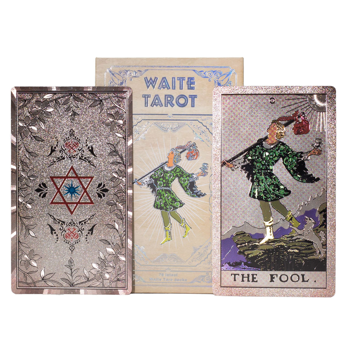 Tarot Waite plateado – Baraja con folleto