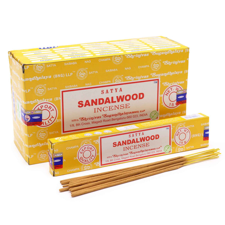 Incienso Satya Sándalo – Varillas, 15 g