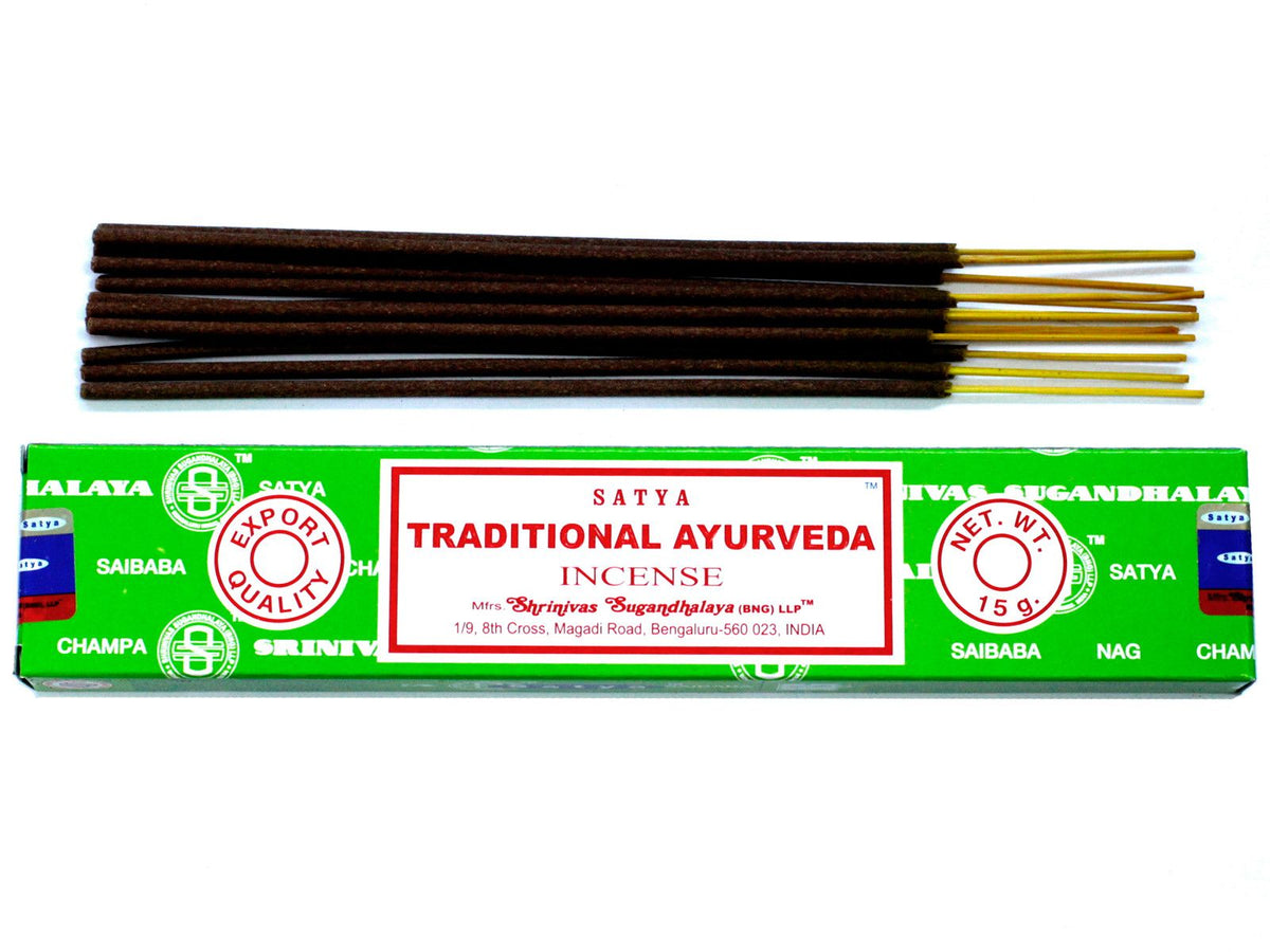 Incienso Satya Tr. Ayurveda – Varillas, 15 g