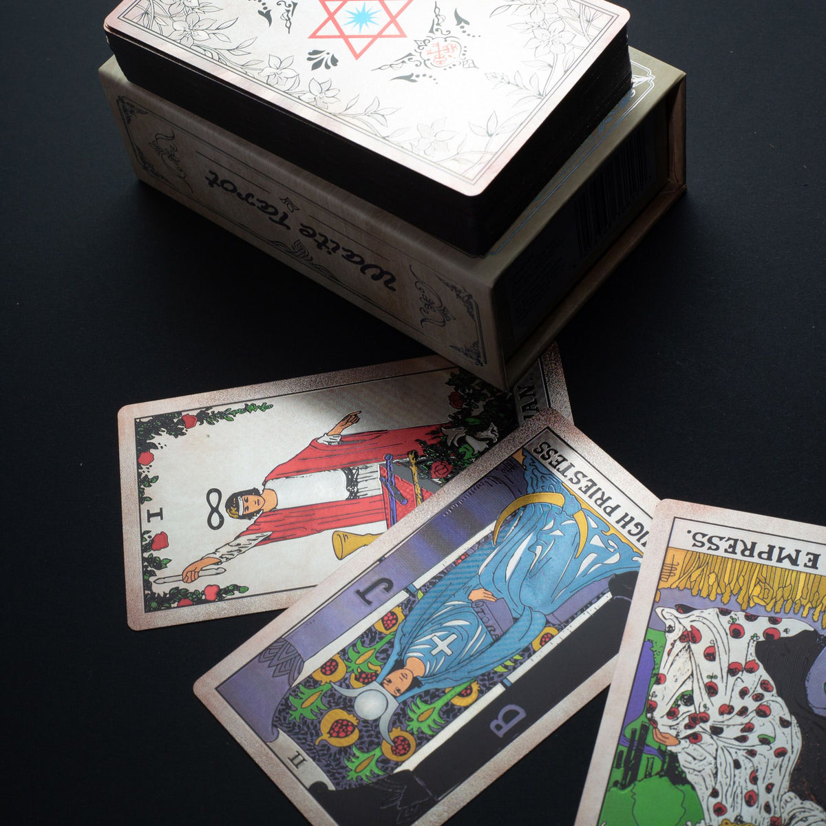 Tarot Waite plateado – Baraja con folleto