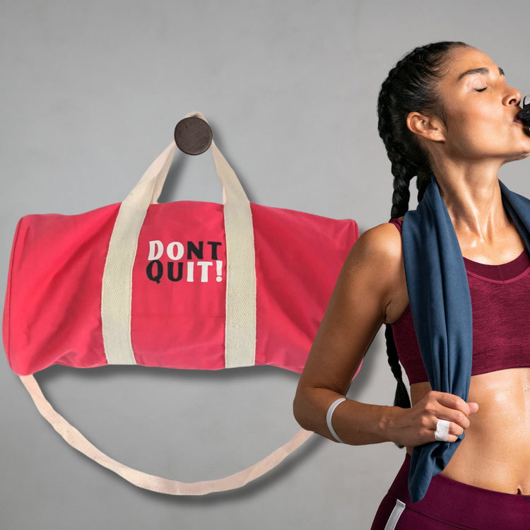 Bolsa de deporte «No te rindas» - Rosa cereza