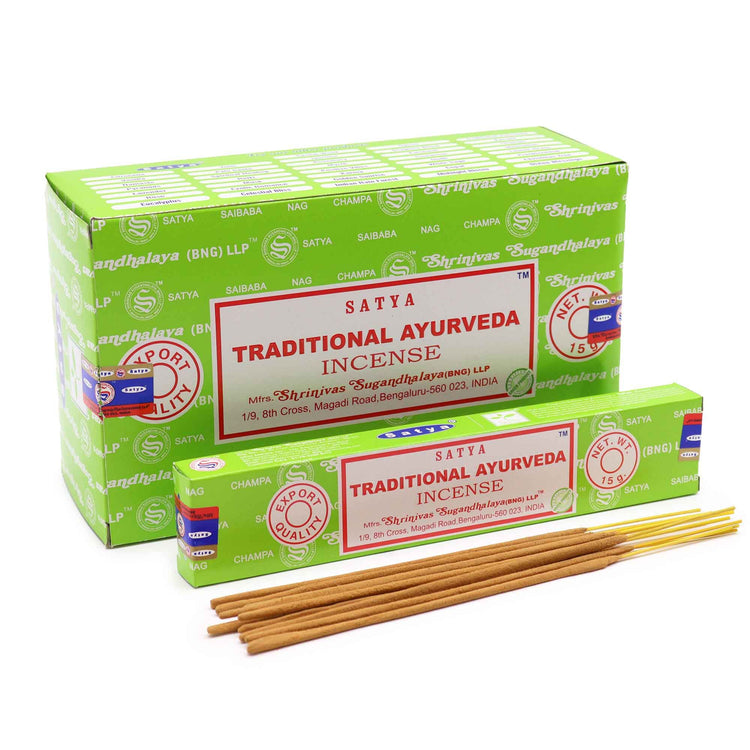 Incienso Satya Tr. Ayurveda – Varillas, 15 g