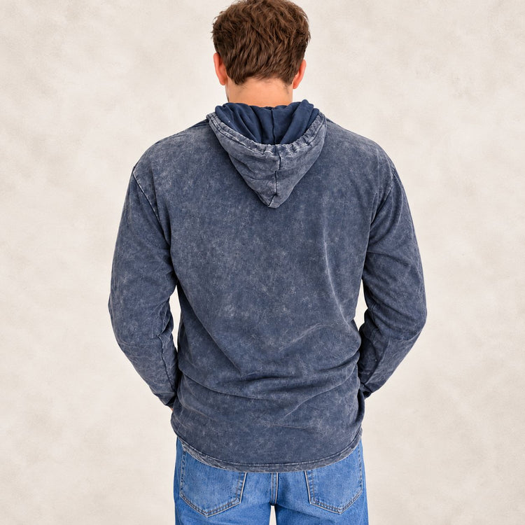 Sudadera con capucha lavanda empolvado – Talla S