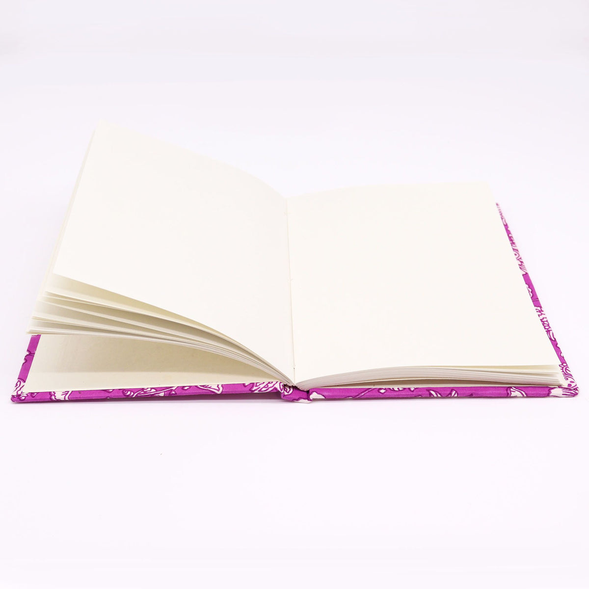 Cuaderno Encuadernado en Algodón 20x15 cm - Fucsia Antigua