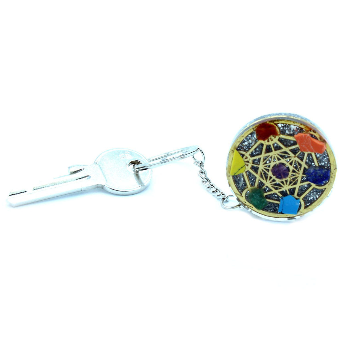 Llavero de Orgonita 7 Chakras