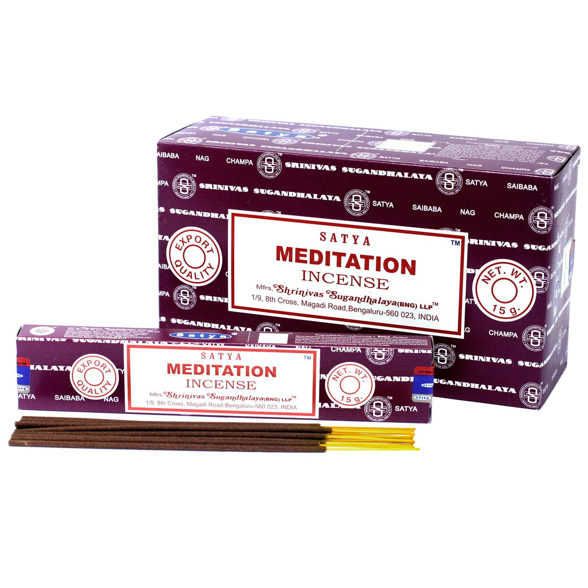Incienso Satya Meditación – Varillas, 15 g