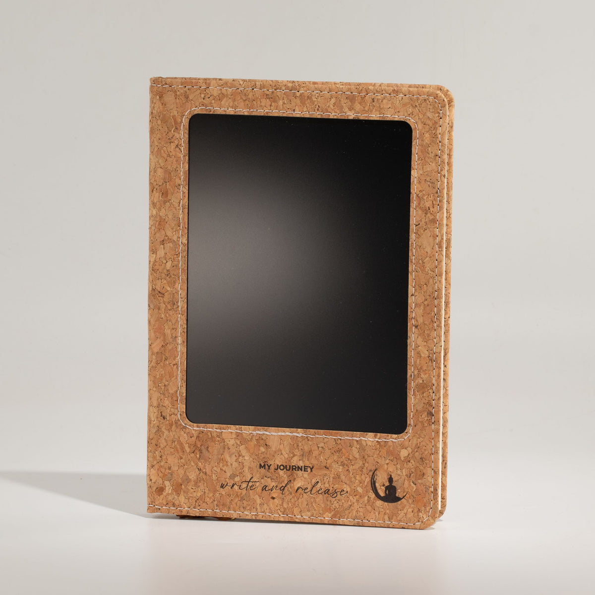 Cuaderno A5 con pantalla LCD borrable – Efecto corcho, 80 hojas