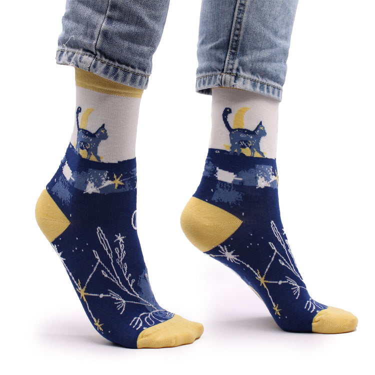 Hop Hare Bamboo Socks - Midnight