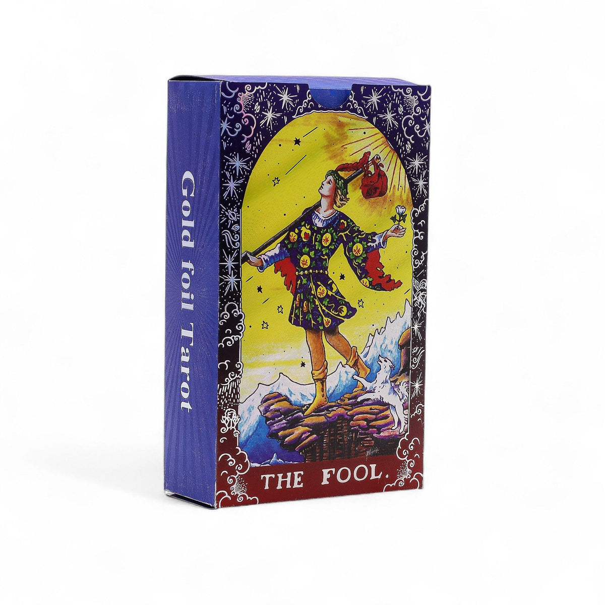Tarot Mandala azul y dorado – 78 cartas con folleto