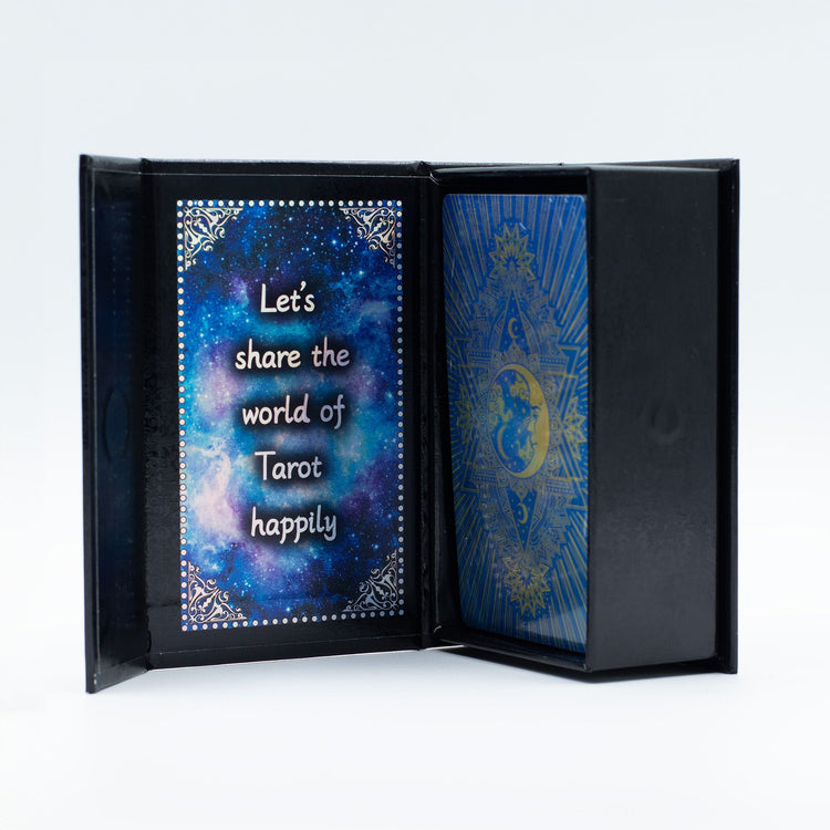 Tarot Cara de la Luna azul – 78 cartas con guía y caja