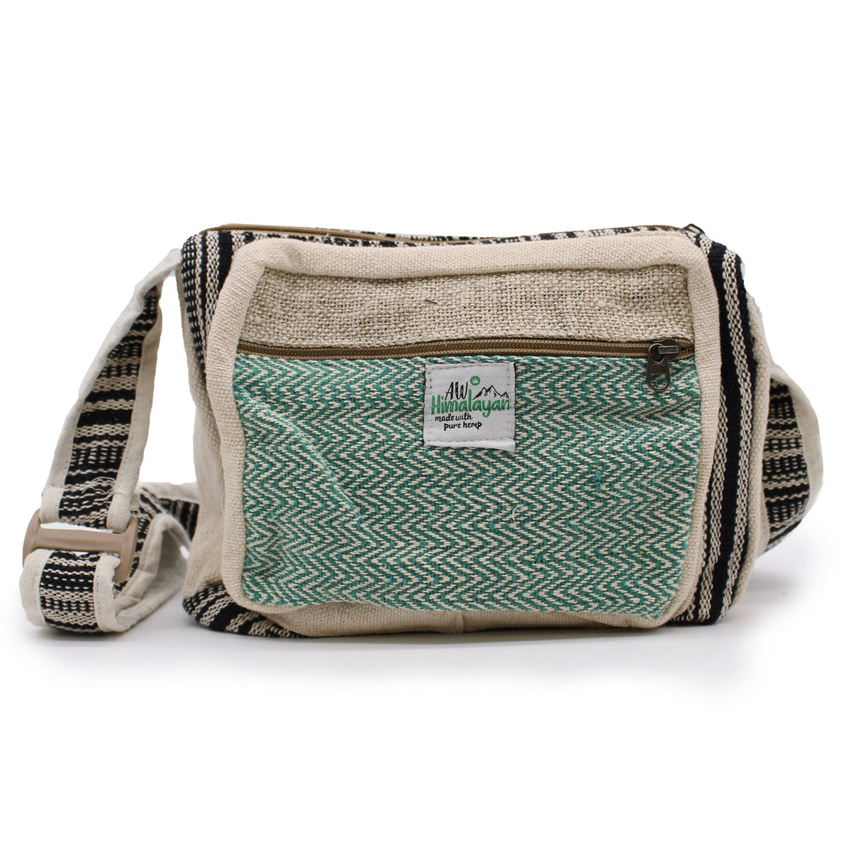 Bolso Messenger de cáñamo y algodón