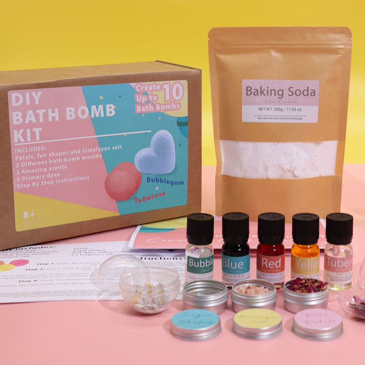 Kit para hacer bombas de baño – Rosa y chicle