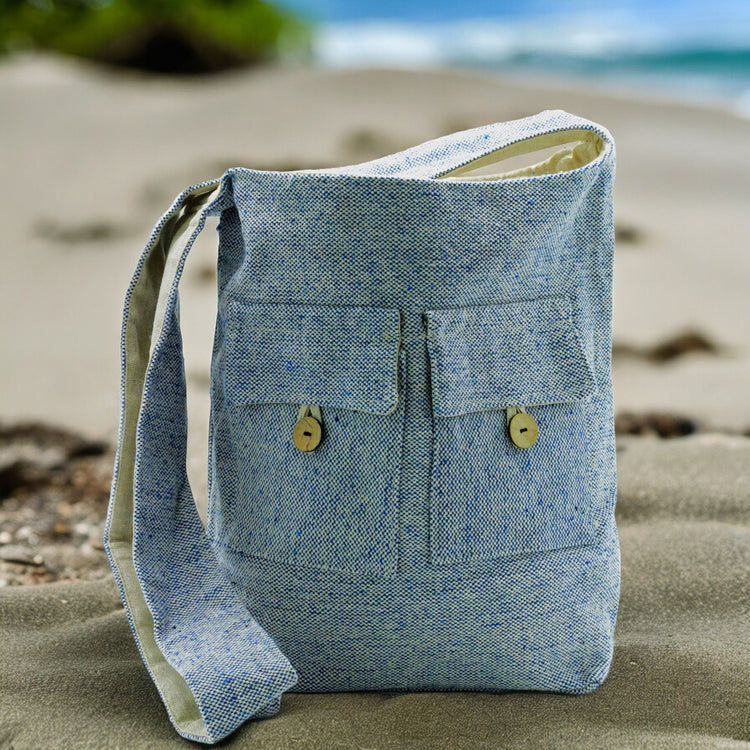 Bolso mediano de dos bolsillos – Vaquero Denim