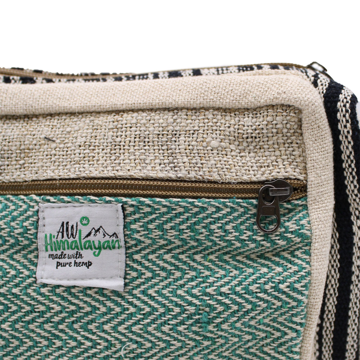 Bolso Messenger de cáñamo y algodón
