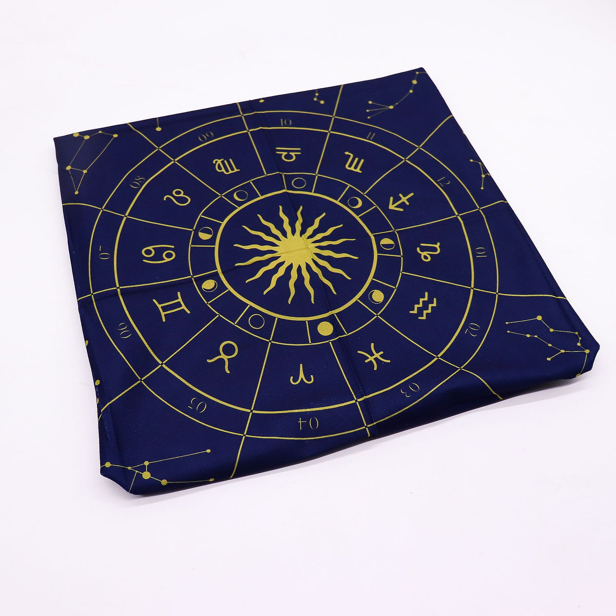 Paño para tarot Zodiaco – 75 × 75 cm