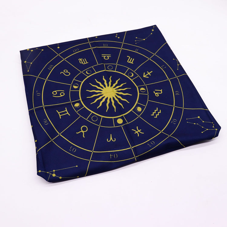 Paño para tarot Zodiaco – 75 × 75 cm