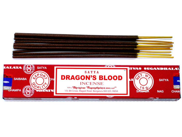 Incienso Satya Sangre de Dragón – Varillas, 15 g
