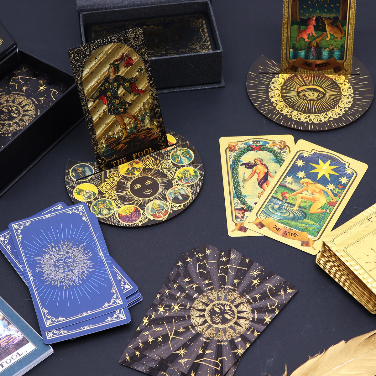 Tarot Shuttle Mirror holográfico – Con folleto y caja
