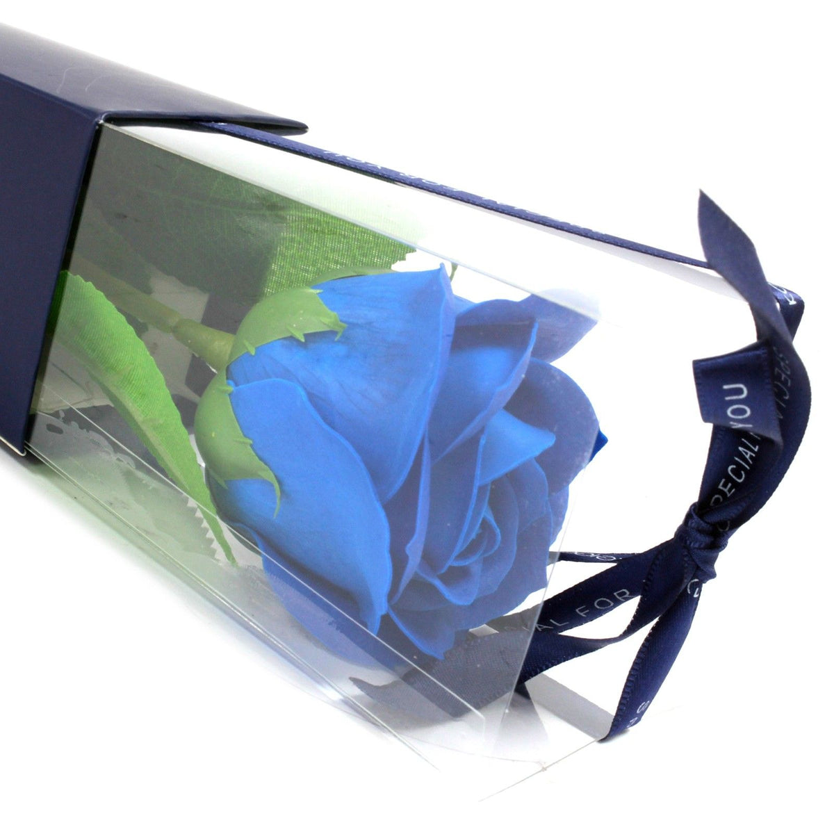 Rosa sencilla - rosa azul
