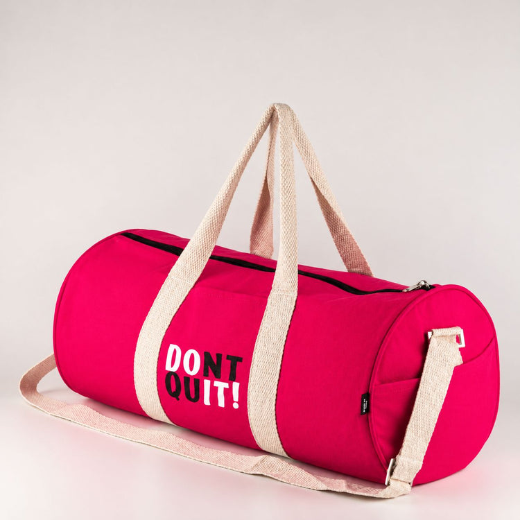 Bolsa de deporte «No te rindas» - Rosa cereza