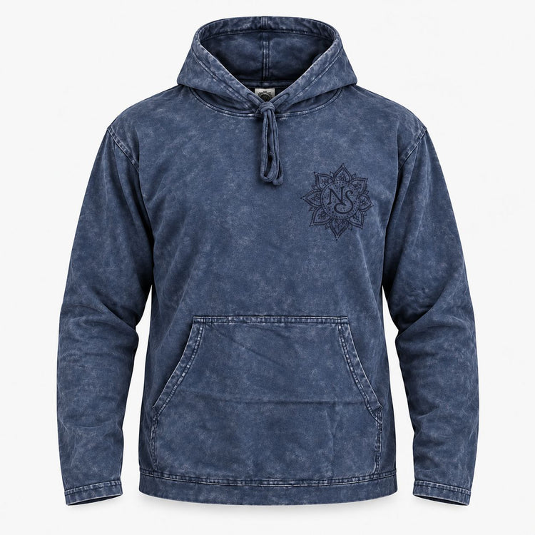 Sudadera con capucha lavanda empolvado – Talla L