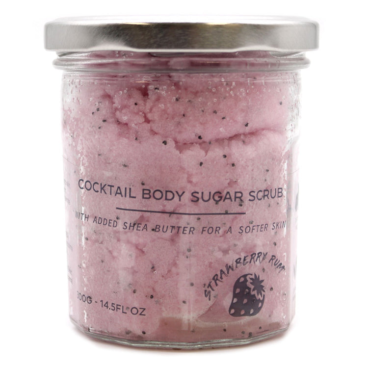 Exfoliante corporal de azúcar perfumado - Ron de fresa 300g