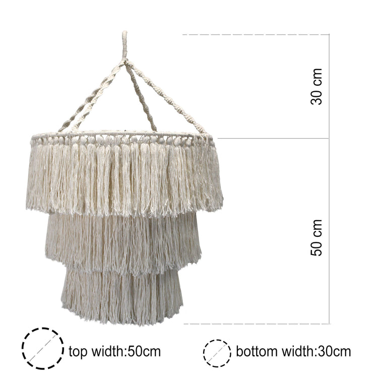 Lámpara de macramé en forma de araña - Negra