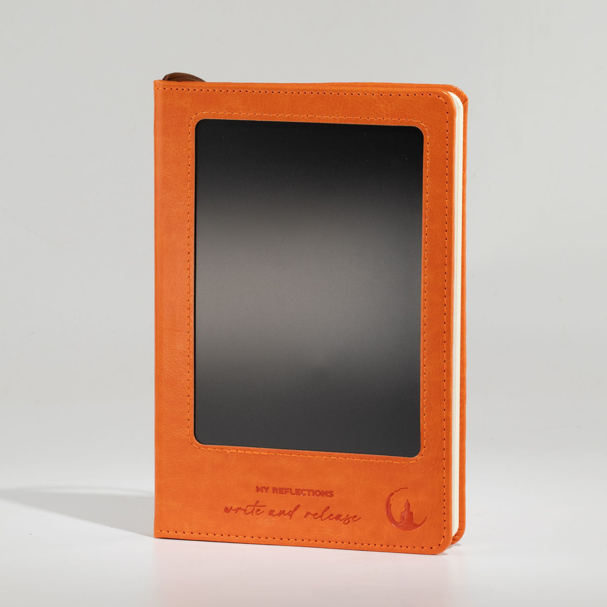 Cuaderno A5 con pantalla LCD borrable – Naranja, 80 hojas