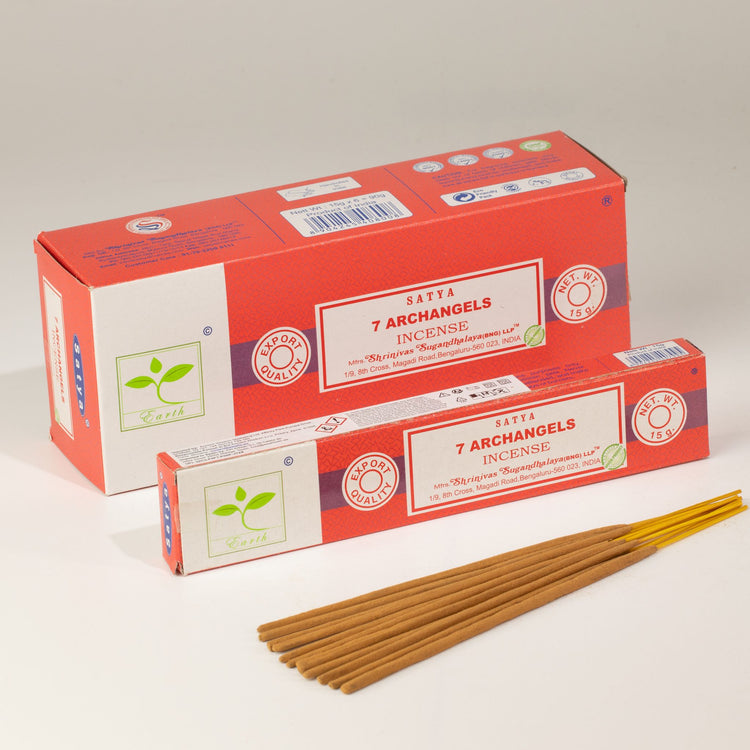 Incienso Satya 7 Arcángeles – Varillas, 15 g