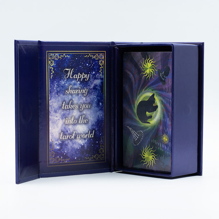 Tarot de la Bruja púrpura – 78 cartas con guía y caja