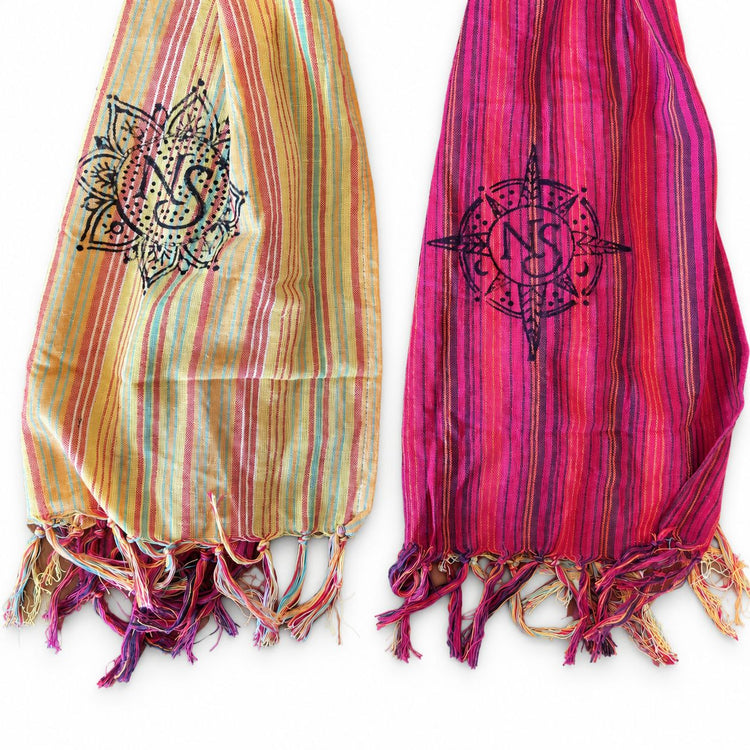 Pañuelo Nomad Sari 170 × 50 cm – Despedida de Katmandú