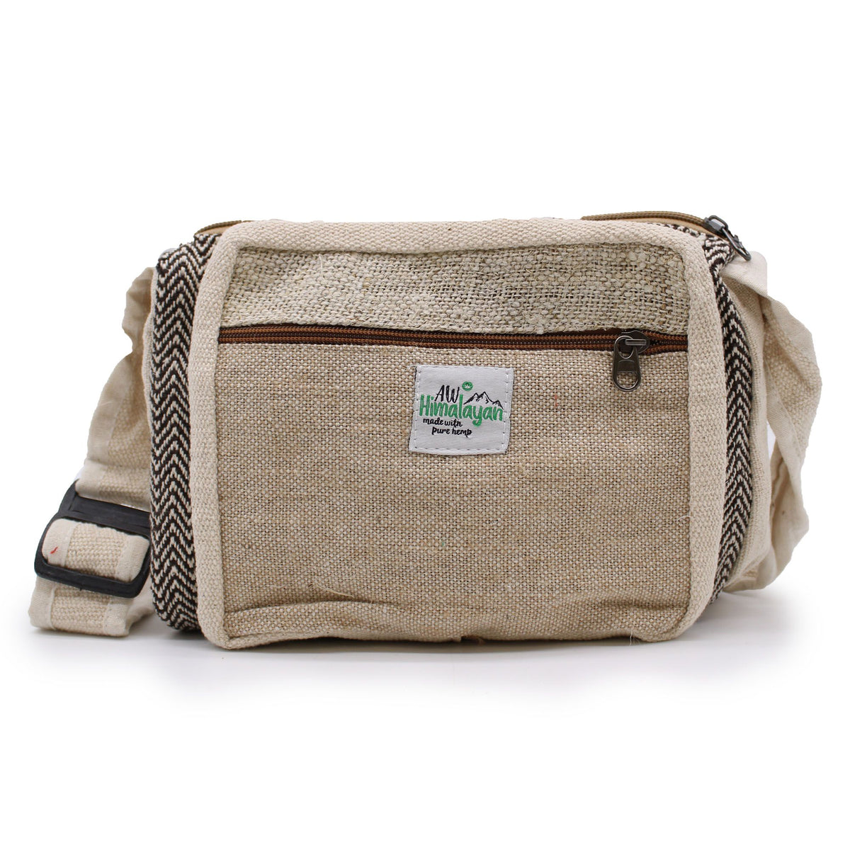 Bolso Messenger de cáñamo y algodón