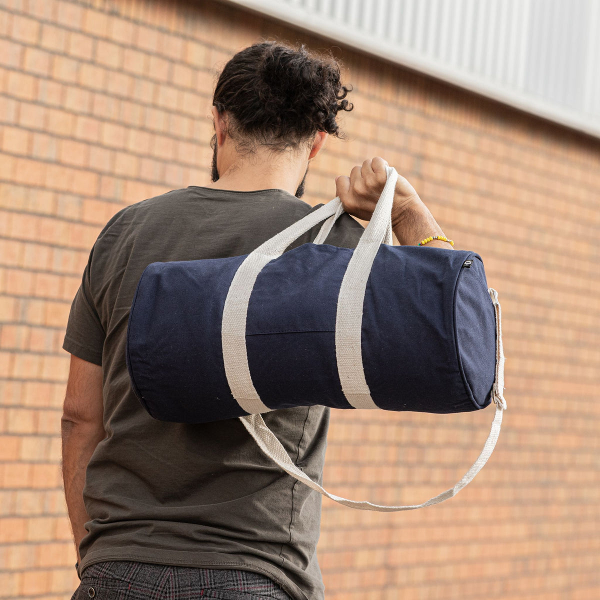 Bolsa de deporte de algodón canvas - Azul marino