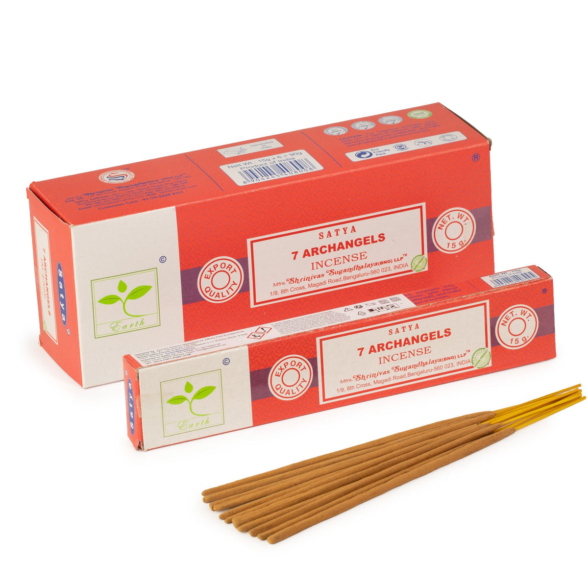 Incienso Satya 7 Arcángeles – Varillas, 15 g