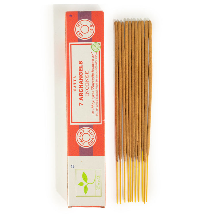 Incienso Satya 7 Arcángeles – Varillas, 15 g