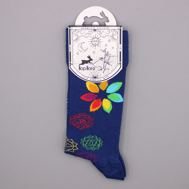 Calcetines de bambú Hop Hare - Chakra arcoíris