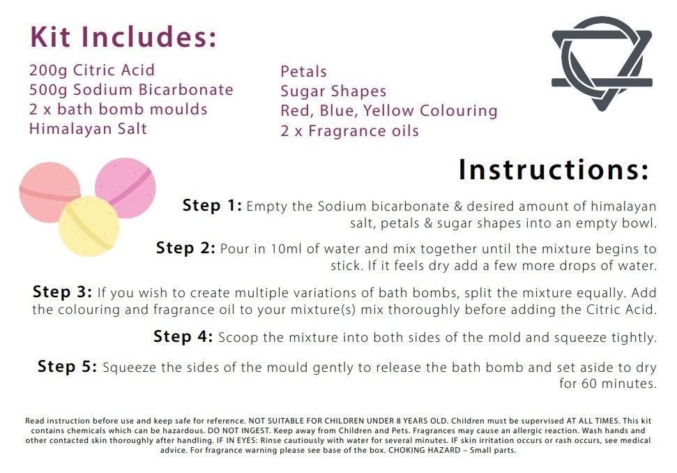 Kit para hacer bombas de baño – Rosa y chicle