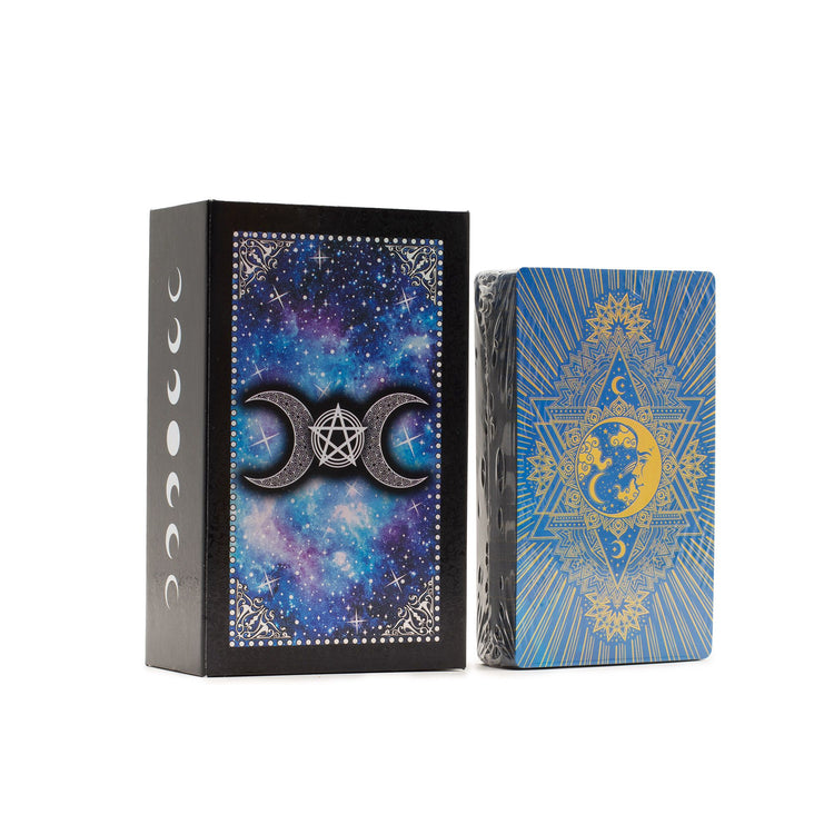 Tarot Cara de la Luna azul – 78 cartas con guía y caja
