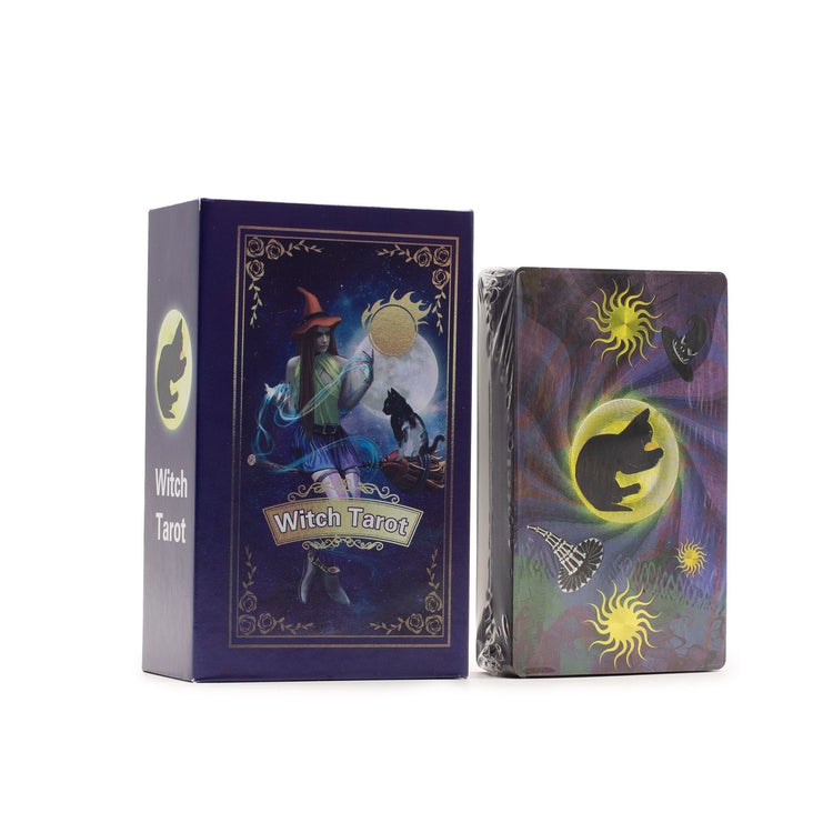 Tarot de la Bruja púrpura – 78 cartas con guía y caja
