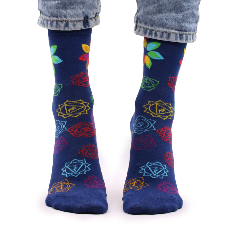 Calcetines de bambú Hop Hare - Chakra arcoíris