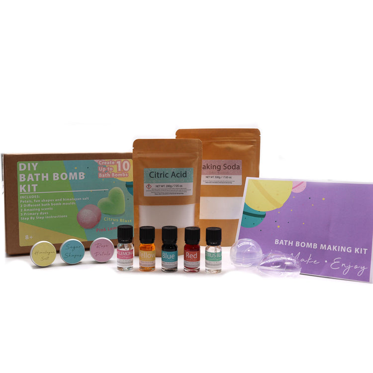 Kit para hacer bombas de baño – Limonada rosa y cítricos