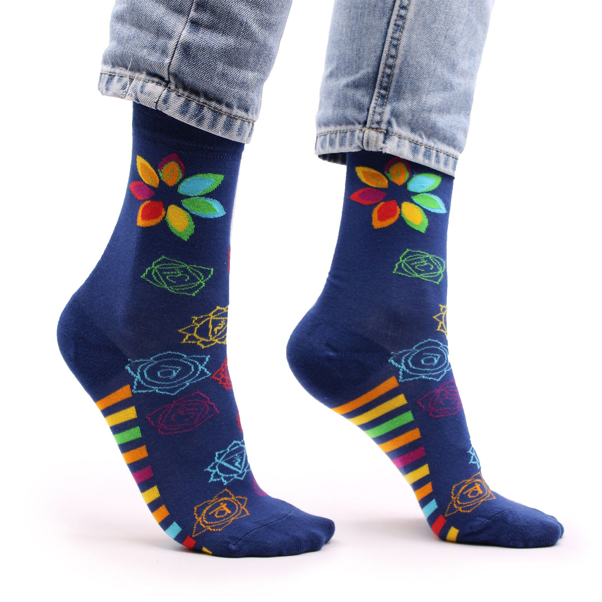 Calcetines de bambú Hop Hare - Chakra arcoíris
