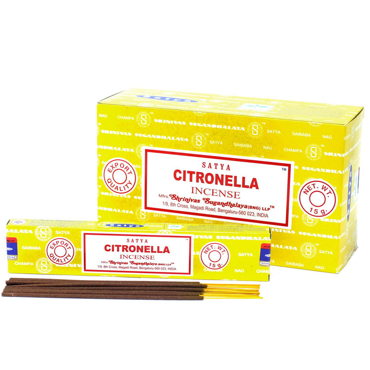 Incienso Satya Citronela – Varillas, 15 g